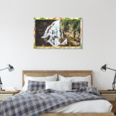 Ossipee Mountain Park Uitzicht van Bridal Veil Canvas Afdruk (Insitu (Slaapkamer))