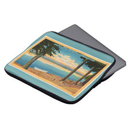 Ossipee Range vanaf Lake Winnipesaukee Laptop Sleeve