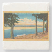 Ossipee Range vanaf Lake Winnipesaukee Stenen Onderzetter (Voorkant)