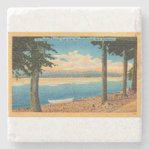 Ossipee Range vanaf Lake Winnipesaukee Stenen Onderzetter