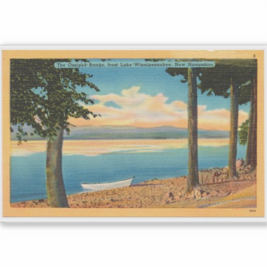 Ossipee Range vanaf Lake Winnipesaukee Sticker (Voorkant)