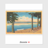 Ossipee Range vanaf Lake Winnipesaukee Sticker (Vel)