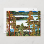 Osslund - zomerlandschap uit Noorwegen Briefkaart (Voorkant / Achterkant)