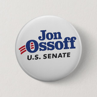 Ossoff 2026 Democraat Ronde Button 5,7 Cm