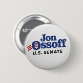 Ossoff 2026 Democraat Ronde Button 5,7 Cm (Voorkant /achterkant)