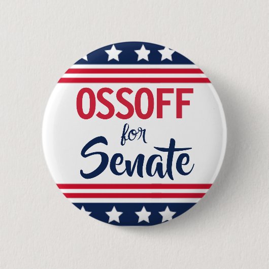 Ossoff voor Senaatscampagne Ronde Button 5,7 Cm (Voorkant)