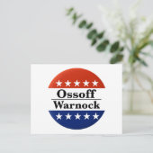 Ossoff Warnock Georgia start op Briefkaart (Staand voorkant)
