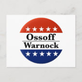 Ossoff Warnock Georgia start op Briefkaart (Voorkant)