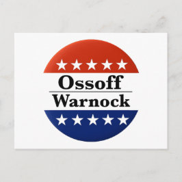 Ossoff Warnock Georgia start op Briefkaart