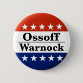 Ossoff Warnock Georgia start op Ronde Button 5,7 Cm (Voorkant)