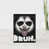 Ossum Face Bruh Funny Ssum Meme Humor Men Women Ki Kaart (Voorkant)