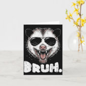 Ossum Face Bruh Funny Ssum Meme Humor Men Women Ki Kaart (Gele Bloem)