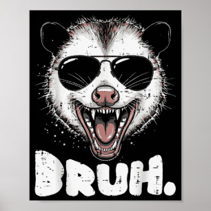 Ossum Gezicht Bruh Grappige Ssum Meme Humor Mannen Poster
