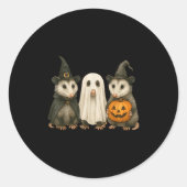 Ossum Halloween Ssum Witch Ghost Pumpkin  Ronde Sticker (Voorkant)