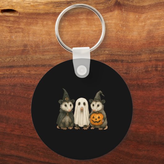 Ossum Halloween Ssum Witch Ghost Pumpkin Sleutelhanger (Voorkant)
