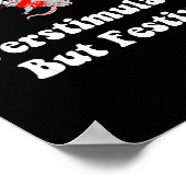 Ossum Overstimulated But Festive Christmas Men Wom Poster (Hoek)