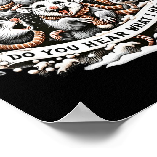 Ossum Xmas Christmas, Ssum Do You Hear What I Hear Poster (Hoek)