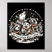 Ossum Xmas Christmas, Ssum Do You Hear What I Hear Poster (Voorkant)