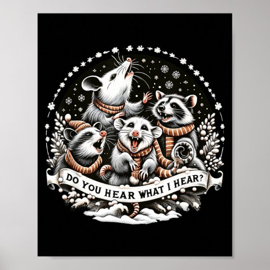 Ossum Xmas Christmas, Ssum Do You Hear What I Hear Poster (Voorkant)