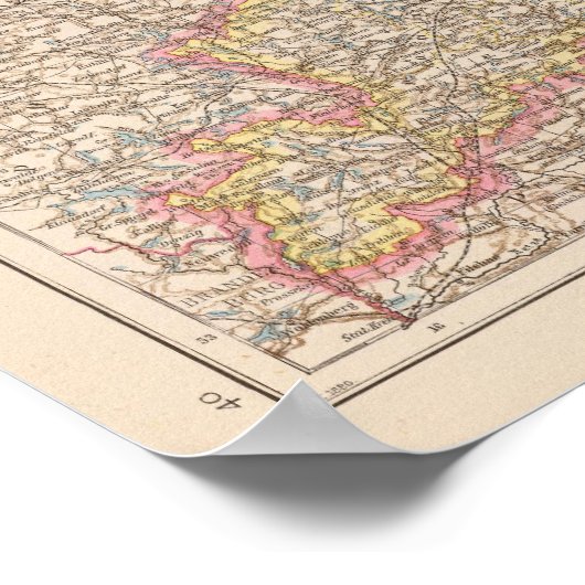 Ost u Westpreussen, Oost- en West-Pruisen Poster (Hoek)