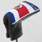 osta Rica Flag Goraalse Patriotic Golf Head Hoesje Golfheadcover (3/4 voorkant)