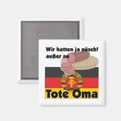 Ostalgie Deutschland DDR Tas Oma Magneet (Voorkant / Achterkant)