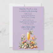 Ostara Brunch & Bubbly Uitnodigingskaart + Downloa Kaart (Achterkant)