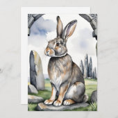 Ostara Bunny Spring Equinox Eostre Wicca Feestdagenkaart (Voorkant / Achterkant)