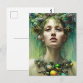 Ostara Goddess Briefkaart (Voorkant / Achterkant)