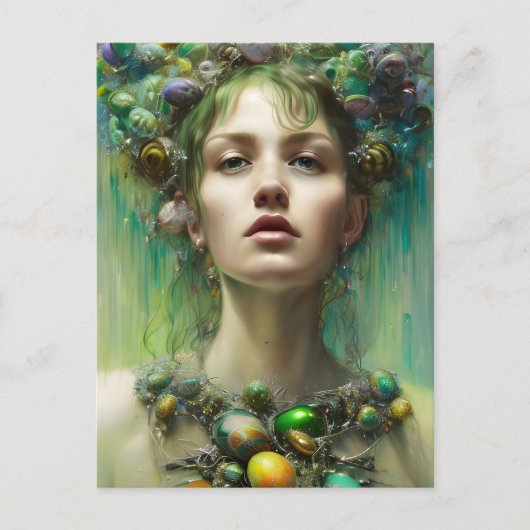 Ostara Goddess Briefkaart (Voorkant)