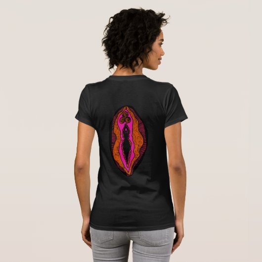 Ostara Goddess Yoni T-shirt (Achterkant volledig)