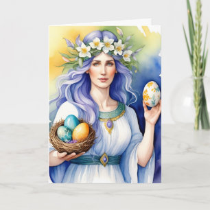 Ostara Godin Lent Equinox Sabbat Wicca Feestdag Kaart