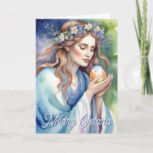 Ostara Godin Lent Equinox Sabbat Wicca Feestdag Kaart