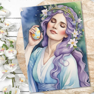 Ostara Godin Lent Equinox Sabbat Wicca Feestdag Kaart