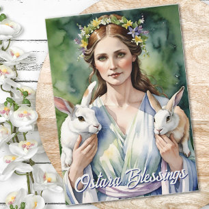 Ostara Godin Lente Equinox Sabbat Wicca Feestdag Kaart