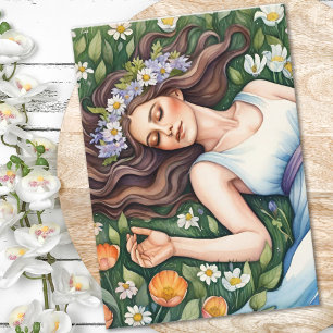 Ostara Godin Lentenequinox Sabbat Wicca Feestdag Kaart