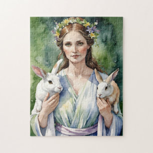Ostara Godin Lentenequinox Sabbat Wicca Feestdag Legpuzzel