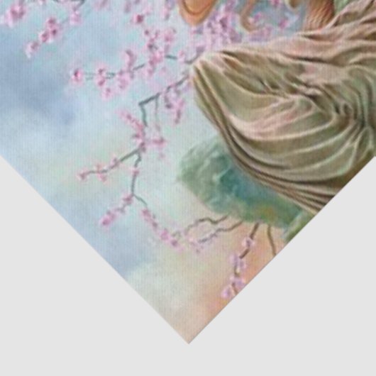 Ostara in bloeiende boom tissuepapier (Detail)