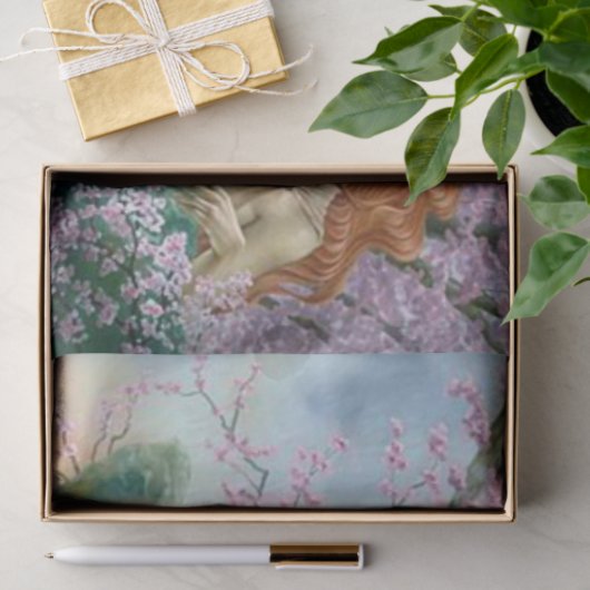 Ostara in bloeiende boom tissuepapier (Geschenk)