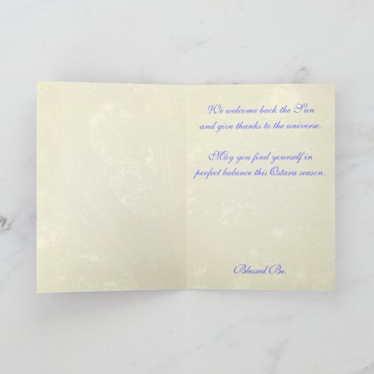 Ostara is hier! bedankkaart (Binnen)