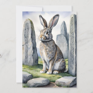 Ostara Konijn Lente Equinox Eostre Wicca Feestdagenkaart