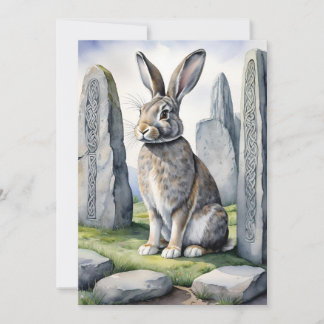 Ostara Konijn Lente Equinox Eostre Wicca Feestdagenkaart
