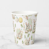 Ostara Konijn Papier Cups Papieren Bekers (Rechts)