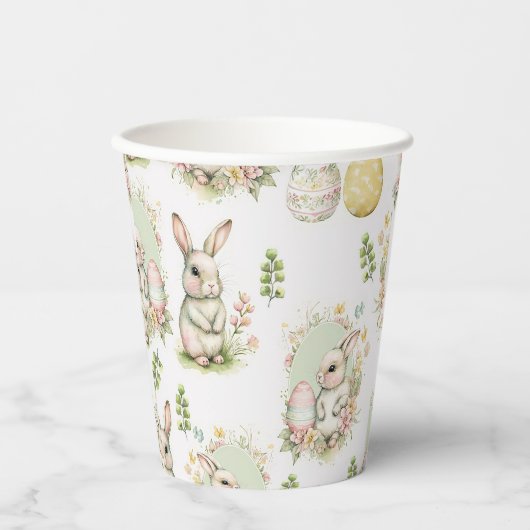 Ostara Konijn Papier Cups Papieren Bekers (Voorkant)