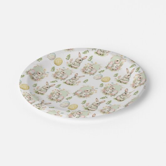 Ostara Konijnendocument Borden Papieren Bordje (Gekanteld)
