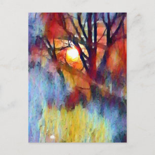 Ostara Moonrise Briefkaart