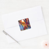 Ostara Moonrise Vierkante Sticker (Envelop)
