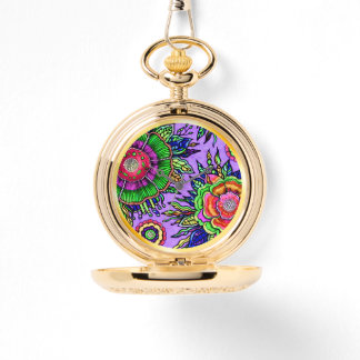 OSTARA: Mystieke Paars- Collector's Zakhorloge Horloge