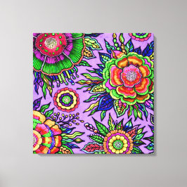 OSTARA: Mystieke Paars- Maximalistische Galerij Ca Canvas Afdruk