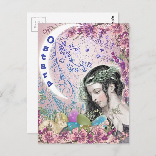 Ostara Pagan Fantasy Art Briefkaart (Voorkant / Achterkant)